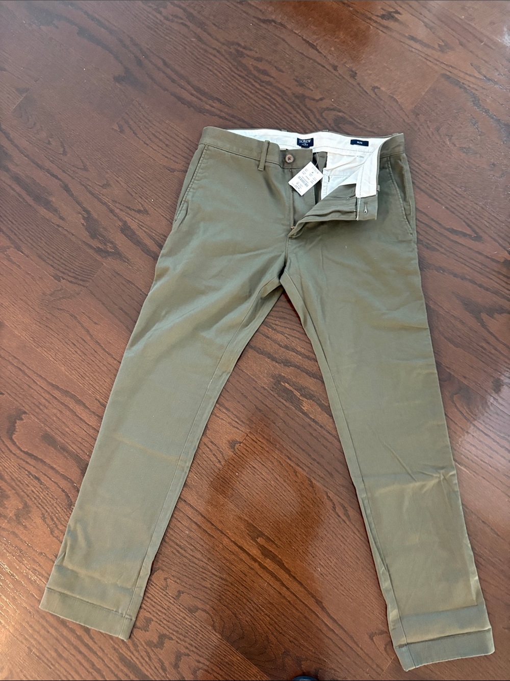 J. Crew Factory Men's Olive Chino Pants